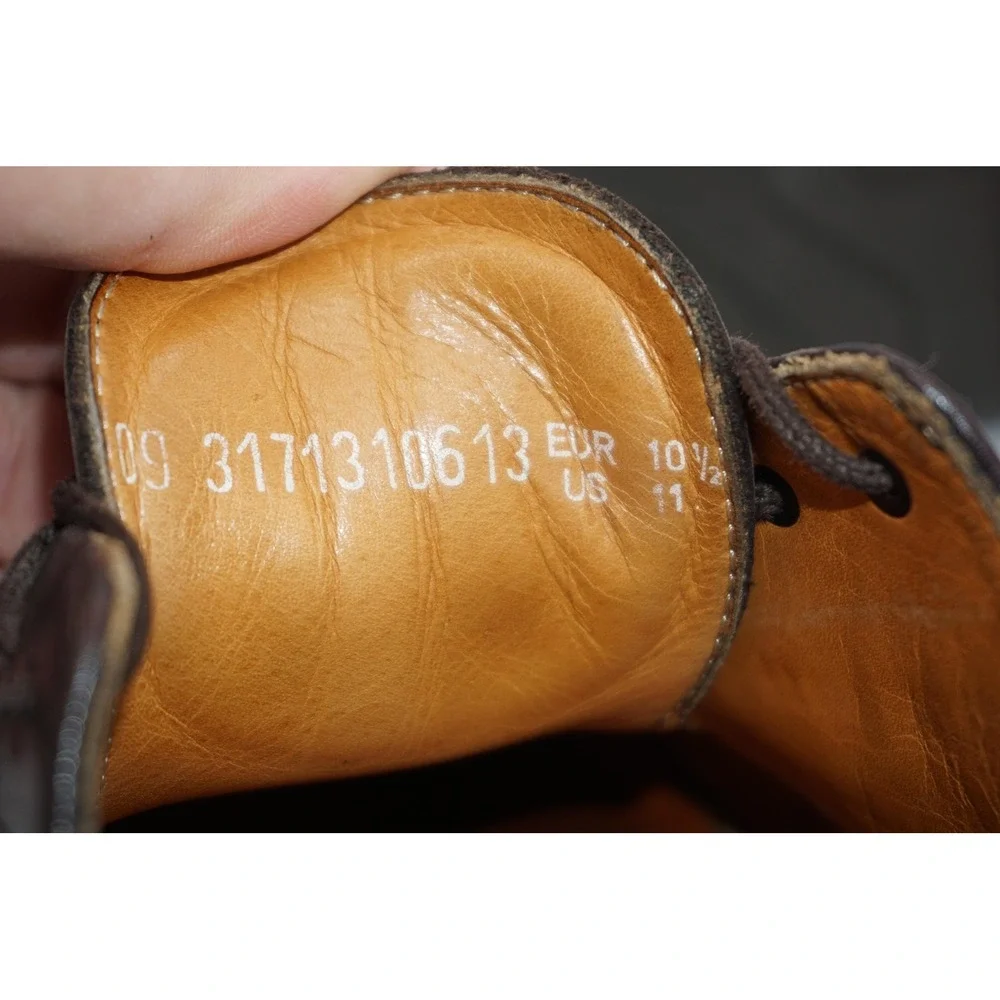 Mephisto Air Relax Shoes Brown Leather Derby Dress Casual Comfort Men's Size‎ 11